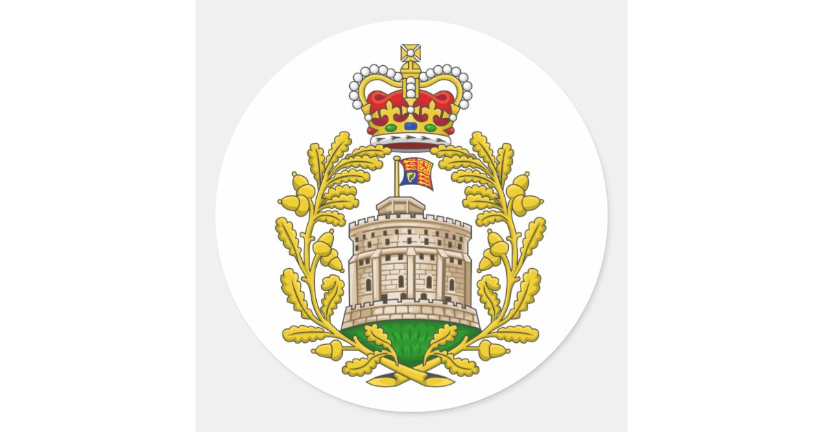 House of Windsor Royal Coat of Arms Classic Round Sticker Zazzle