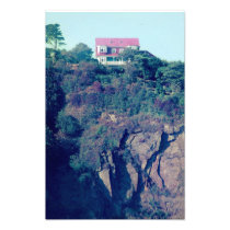 House on a Cliff, Tenby, Wales, UK (Late 70s) Photographic Print