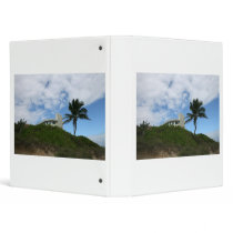 House on Hill with sky and palm tree in Florida Binder