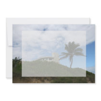 House on Hill with sky and palm tree in Florida Announcement