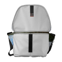 House on Hill with sky and palm tree in Florida Commuter Bags
