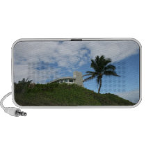 House on Hill with sky and palm tree in Florida Pc Speakers
