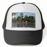 House on upper Amazon River, Peru Mesh Hat