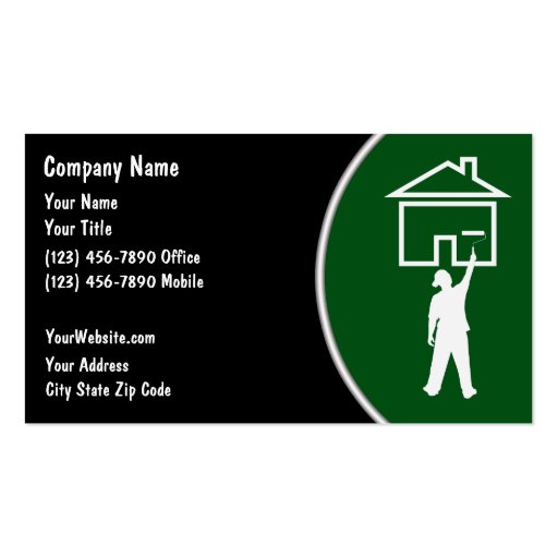 House Painter Business Cards (front side)