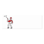 House Painter With Paint Roller Cartoon Business Card