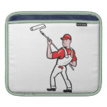 House Painter With Paint Roller Cartoon Sleeves For iPads