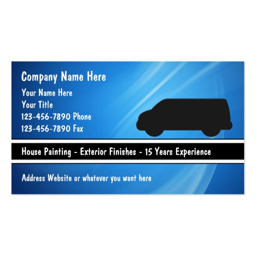 House Painting Business Cards (front side)