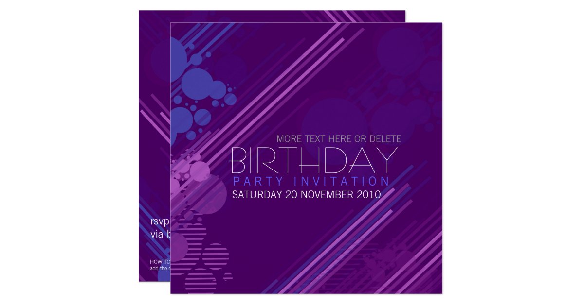 House Party Birthday Invitation | Zazzle