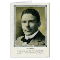 House Peters 1915 silent movie actor Greeting Card