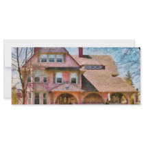 House - Pink Majestic Personalized Rack Card