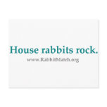 House rabbits rock.  Postcards.