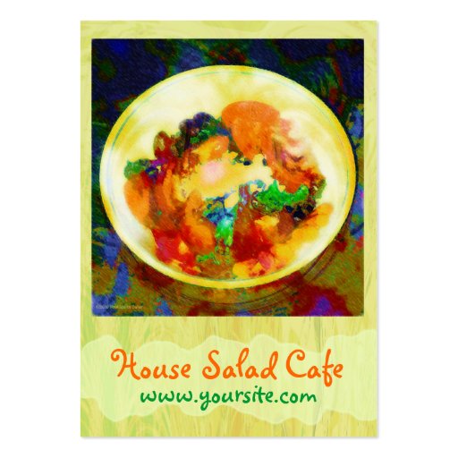 House Salad Cafe Business Card (front side)