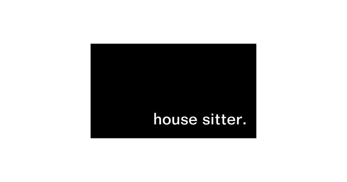 house sitter business card zazzle house sitting business