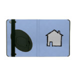 House Sketch. Black and Blue. iPad Cover