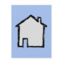 House Sketch. Black and Blue. Postcards House Sketch. Black and Blue. Postcards