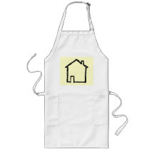 House Sketch. Black and Cream. Aprons