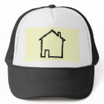 House Sketch. Black and Cream. hats