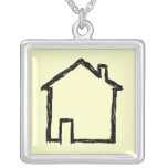 House Sketch. Black and Cream. Necklaces