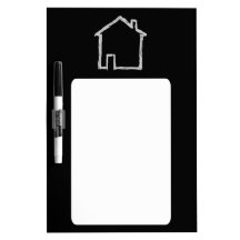 House Sketch. Gray and Black. Dry Erase Boards