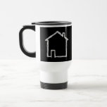 House Sketch. Gray and Black. Mugs