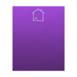 House Sketch. Gray and Purple. flyers