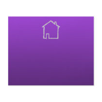 House Sketch. Gray and Purple. Flyers
