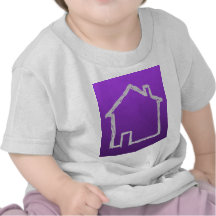 House Sketch. Gray and Purple. Shirt