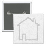 House Sketch. Gray. Button