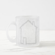 House Sketch. Gray. Coffee Mugs