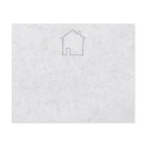 House Sketch. Gray. Flyer