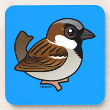 House Sparrow Drink Coasters