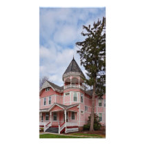 House - Victorian - Flemington, NJ - The Pink Lady Photo Card