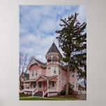 House - Victorian - Flemington, NJ - The Pink Lady Poster