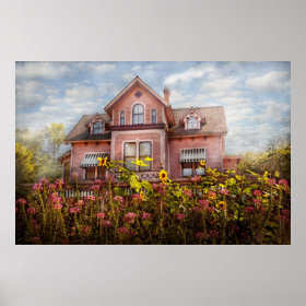 House - Victorian - Summer Cottage Poster
