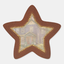 House - Victorian - The old ladies house Star Stickers