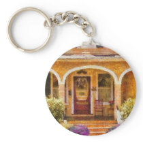 House - Visiting Grandma Key Chain