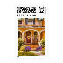 House - Visiting Grandma Postage Stamp