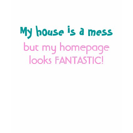House vs. Homepage shirt