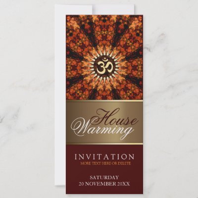 House Warming Aum Sunshine Party Invitation zazzle_invitation