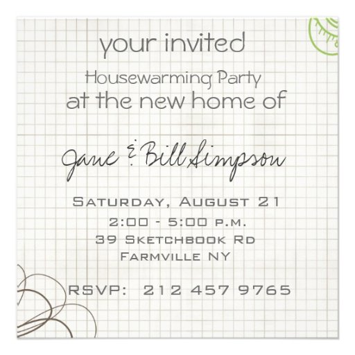 house warming invitation