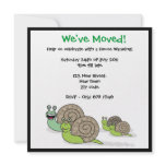 House warming moved house snails invitation