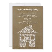 House Warming Moving Party Invite Invitation