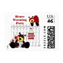House Warming Party postage