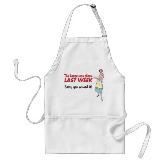House Was Clean Apron zazzle_apron