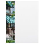 House With Green Striped Awning Letterhead