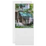 House With Green Striped Awning Full Color Rack Card