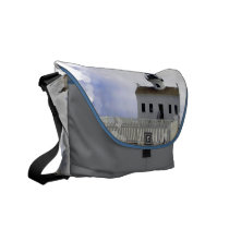 House with Lighthouse Messenger Bag messenger bags