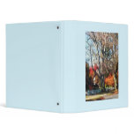 House With Picket Fence in Autumn Vinyl Binders