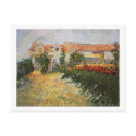 House with Sunflowers, Vincent van Gogh postcards by masterpiecesofart House with Sunflowers, Vincent van Gogh postcards