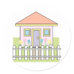 House with White Picket Fence